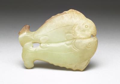 图片[2]-Jade pei pendant with paired fish, Ming dynasty (1368-1644)-China Archive